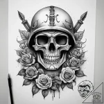 Tattoo sketch soldier with a needle, tattoo f… – tattoo sketch (№1758312270_0, 19.09.2025 20:04) — tattoovalue.net