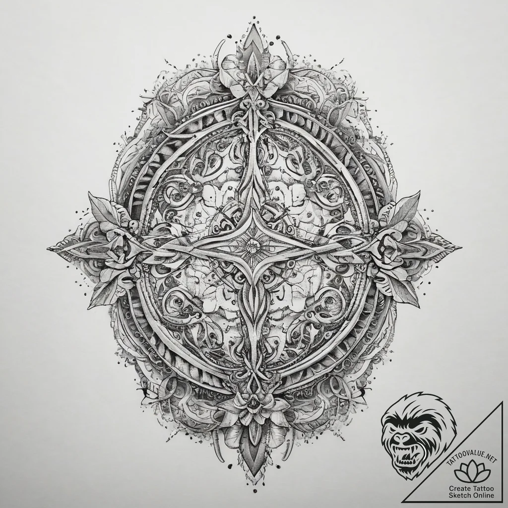 Tattoo sketch broken chain, tattoo line art,... - tattoo sketch (№1758314078_0, 19.09.2025 20:34) — tattoovalue.net