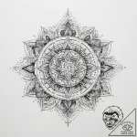 Tattoo sketch slavic embroidery pattern with… – tattoo sketch (№1758314275_0, 19.09.2025 20:37) — tattoovalue.net