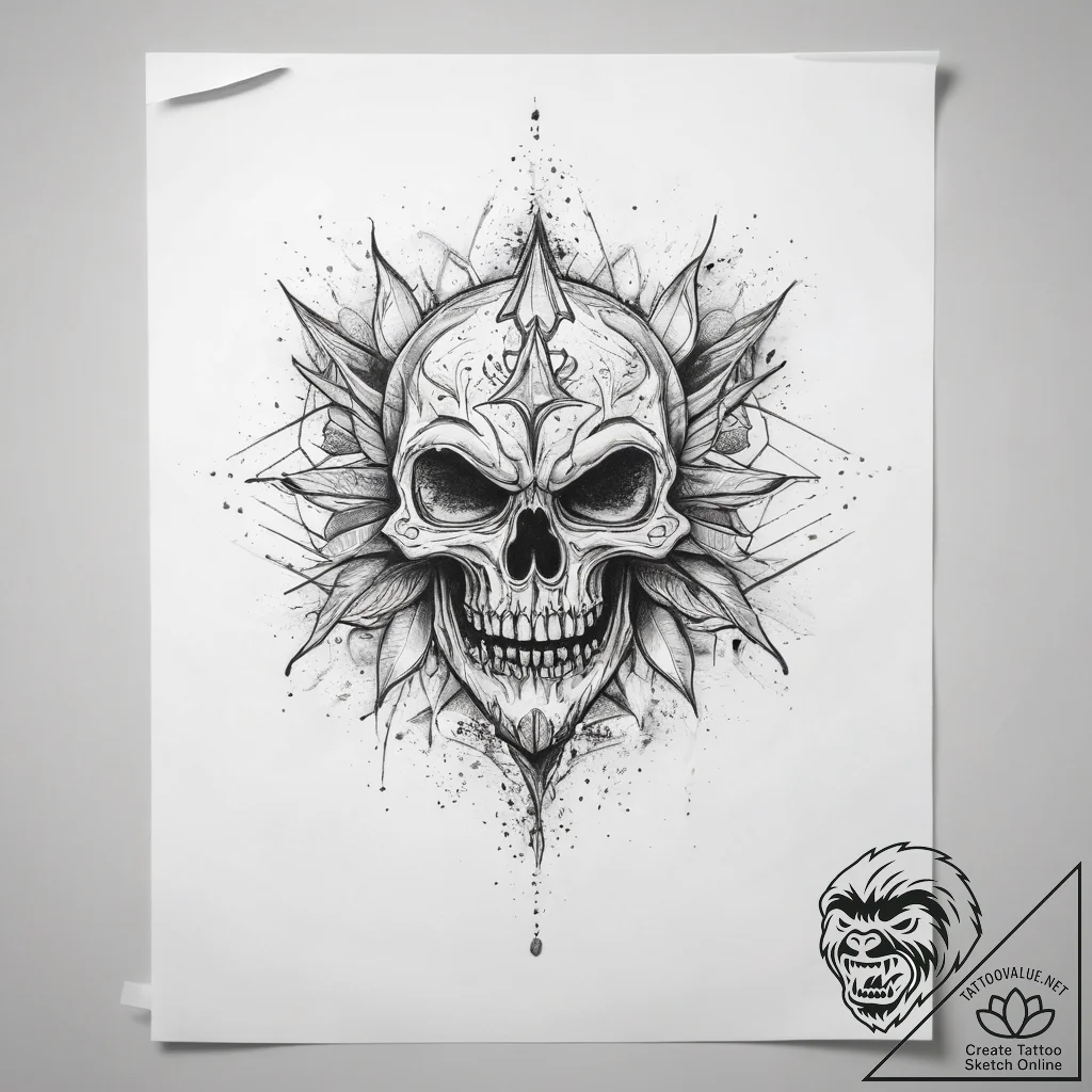 Tattoo sketch dust - tattoo sketch (№1758315885_0, 19.09.2025 21:04) — tattoovalue.net