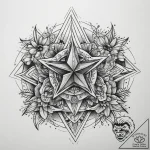Tattoo sketch star cluster, tattoo line art,… – tattoo sketch (№1758316282_0, 19.09.2025 21:11) — tattoovalue.net