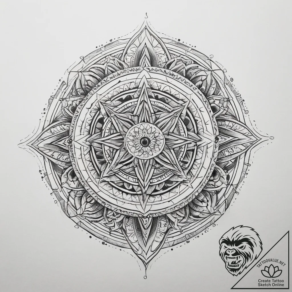 Tattoo sketch soldier with a brush, concept a... - tattoo sketch (№1758316687_0, 19.09.2025 21:18) — tattoovalue.net