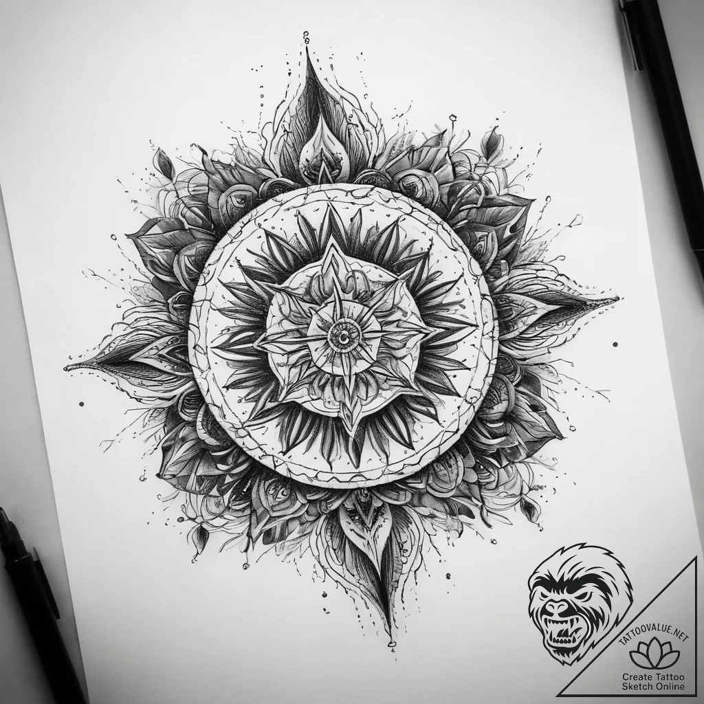 Tattoo sketch spark, ink illustration for tat... - tattoo sketch (№1758370446_0, 20.09.2025 12:14) — tattoovalue.net