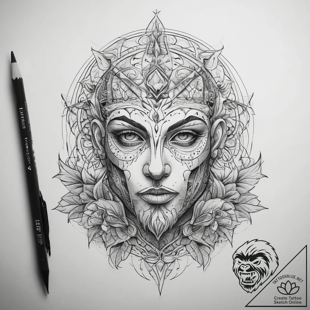 Tattoo sketch lie, artistic tattoo sketch, on... - tattoo sketch (№1758371438_0, 20.09.2025 12:30) — tattoovalue.net