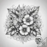 Tattoo sketch strawberry blossom, artistic ta… – tattoo sketch (№1758374428_0, 20.09.2025 13:20) — tattoovalue.net