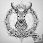 Tattoo sketch graceful fawn tattoo, tattoo li… – tattoo sketch (№1758374828_0, 20.09.2025 13:27) — tattoovalue.net