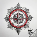Tattoo sketch compass, artistic tattoo sketch… – tattoo sketch (№1758375511_0, 20.09.2025 13:38) — tattoovalue.net
