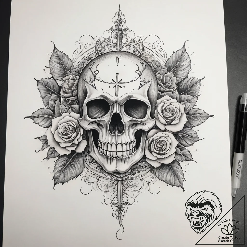 Tattoo sketch batfish, tattoo line art, on a... - tattoo sketch (№1758375745_0, 20.09.2025 13:42) — tattoovalue.net