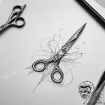 Tattoo sketch scissors, artistic tattoo sketc… – tattoo sketch (№1758378583_0, 20.09.2025 14:29) — tattoovalue.net