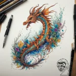 Tattoo sketch leafy seadragon, artistic tatto… – tattoo sketch (№1758378777_0, 20.09.2025 14:32) — tattoovalue.net