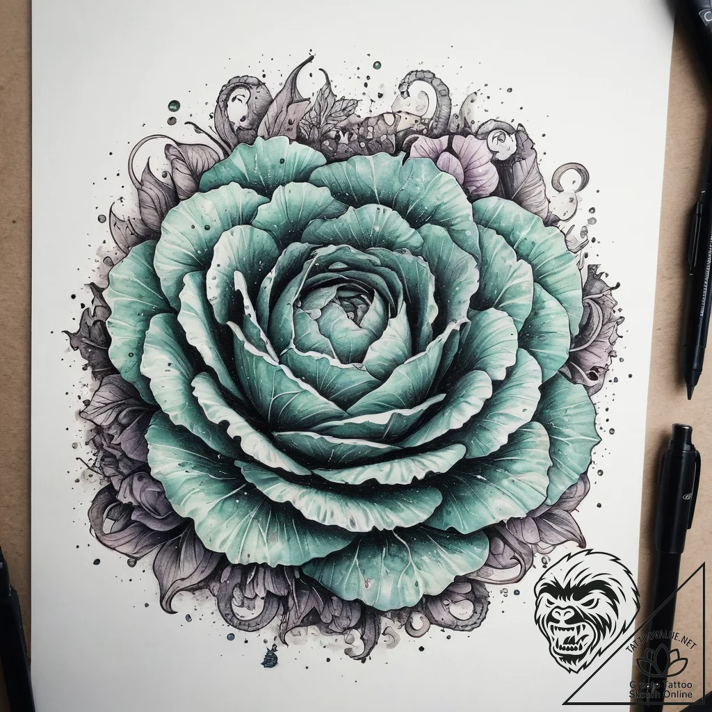 Tattoo sketch cabbage worm, tattoo sketch des... - tattoo sketch (№1758379173_0, 20.09.2025 14:39) — tattoovalue.net