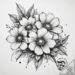 Tattoo sketch gardener blooming flowers, tatt… – tattoo sketch (№1758379564_0, 20.09.2025 14:46) — tattoovalue.net