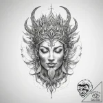 Tattoo sketch divine root – tattoo sketch (№1758382115_0, 20.09.2025 15:28) — tattoovalue.net