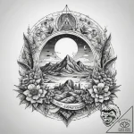 Tattoo sketch desert, tattoo sketch design, o… – tattoo sketch (№1758382906_0, 20.09.2025 15:41) — tattoovalue.net