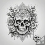 Tattoo sketch slavic embroidery pattern with… – tattoo sketch (№1758383511_0, 20.09.2025 15:51) — tattoovalue.net
