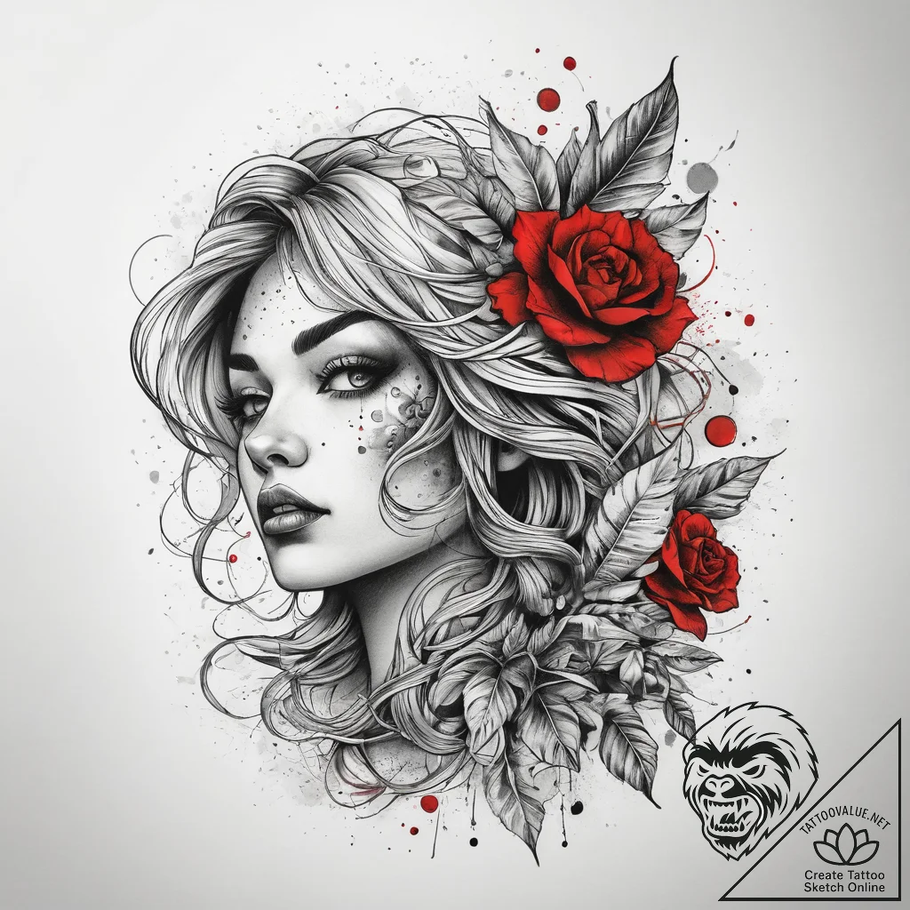 Tattoo sketch water, tattoo flash sheet desig... - tattoo sketch (№1758384491_0, 20.09.2025 16:08) — tattoovalue.net