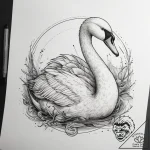 Tattoo sketch mute swan, artistic tattoo sket… – tattoo sketch (№1758384894_0, 20.09.2025 16:14) — tattoovalue.net
