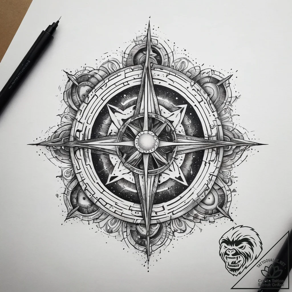 Tattoo sketch cosmic cosmos, tattoo sketch de... - tattoo sketch (№1758385091_0, 20.09.2025 16:18) — tattoovalue.net