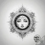 Tattoo sketch cosmic world – tattoo sketch (№1758385485_0, 20.09.2025 16:24) — tattoovalue.net