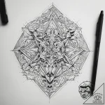 Tattoo sketch geometric picture – tattoo sketch (№1758388070_0, 20.09.2025 17:07) — tattoovalue.net