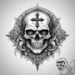 Tattoo sketch gothic вампир, tattoo line art,… – tattoo sketch (№1758389843_0, 20.09.2025 17:37) — tattoovalue.net