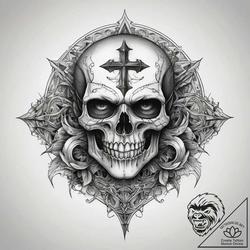 Tattoo sketch gothic вампир, tattoo line art,... - tattoo sketch (№1758389843_0, 20.09.2025 17:37) — tattoovalue.net