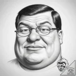Tattoo sketch family guy peter griffin’s head – tattoo sketch (№1758390237_0, 20.09.2025 17:43) — tattoovalue.net