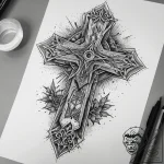 Tattoo sketch smartphone with a broken screen… – tattoo sketch (№1758390630_0, 20.09.2025 17:50) — tattoovalue.net
