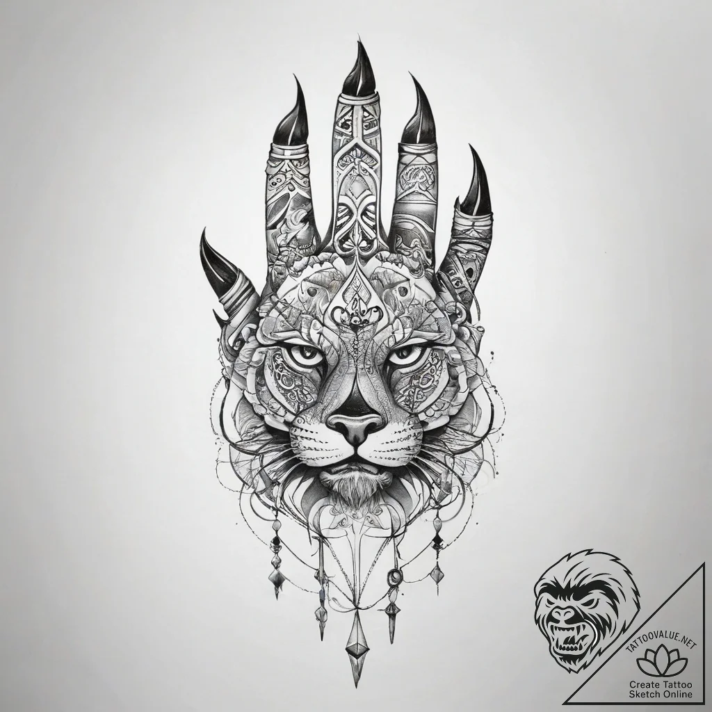 Tattoo sketch hand - tattoo sketch (№1758390826_0, 20.09.2025 17:53) — tattoovalue.net