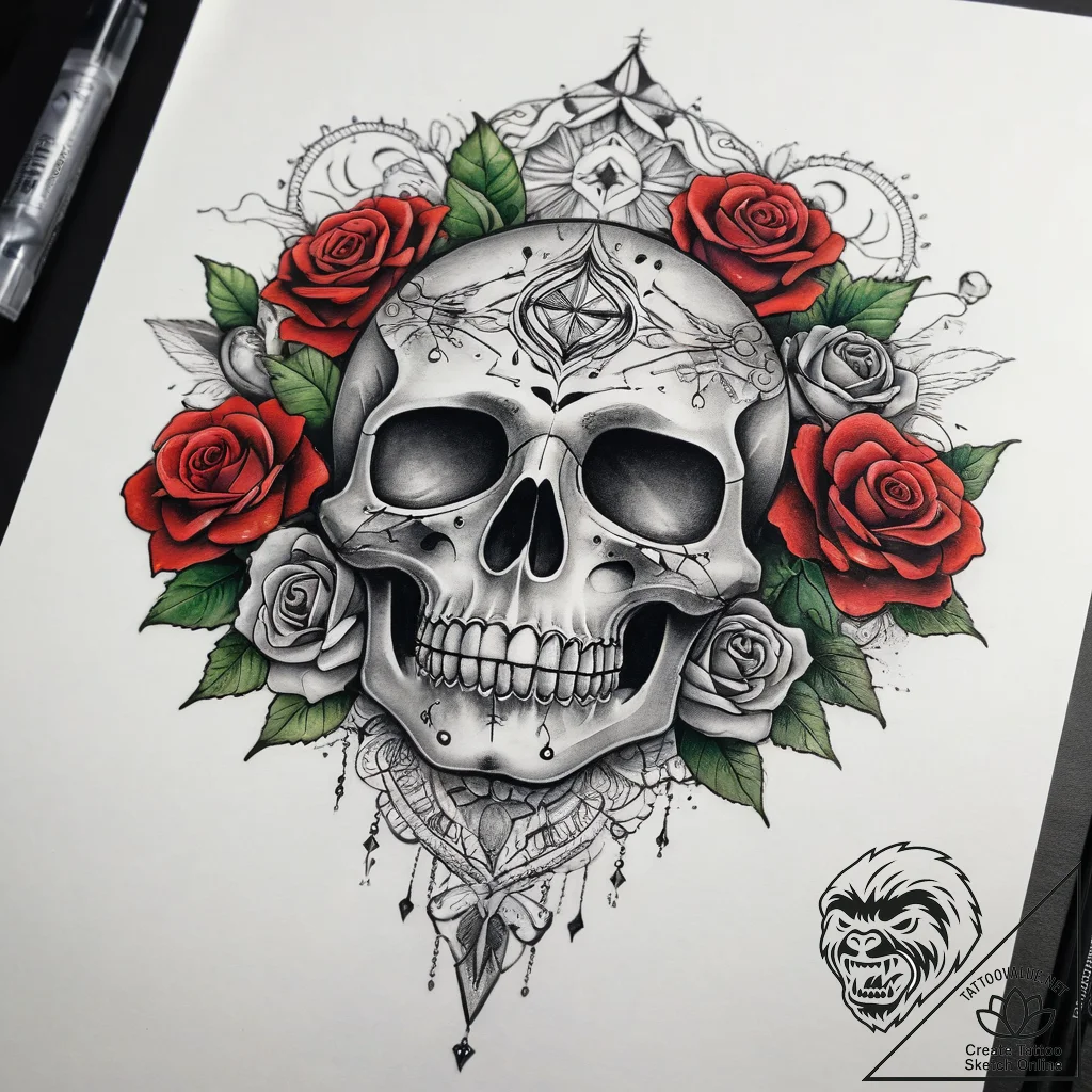 Tattoo sketch cosmic presence, artistic tatto... - tattoo sketch (№1758391215_0, 20.09.2025 18:00) — tattoovalue.net
