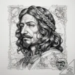 Tattoo sketch samuel de champlain with a map,… – tattoo sketch (№1758391615_0, 20.09.2025 18:06) — tattoovalue.net