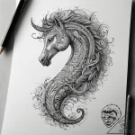 Tattoo sketch hippocampus, tattoo line art, o… – tattoo sketch (№1758392006_0, 20.09.2025 18:13) — tattoovalue.net
