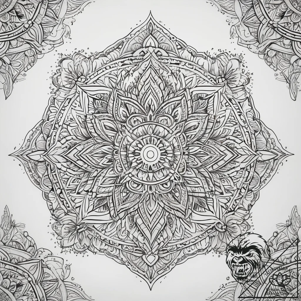 Tattoo sketch узор в стиле хенны, artistic ta... - tattoo sketch (№1758394969_0, 20.09.2025 19:02) — tattoovalue.net