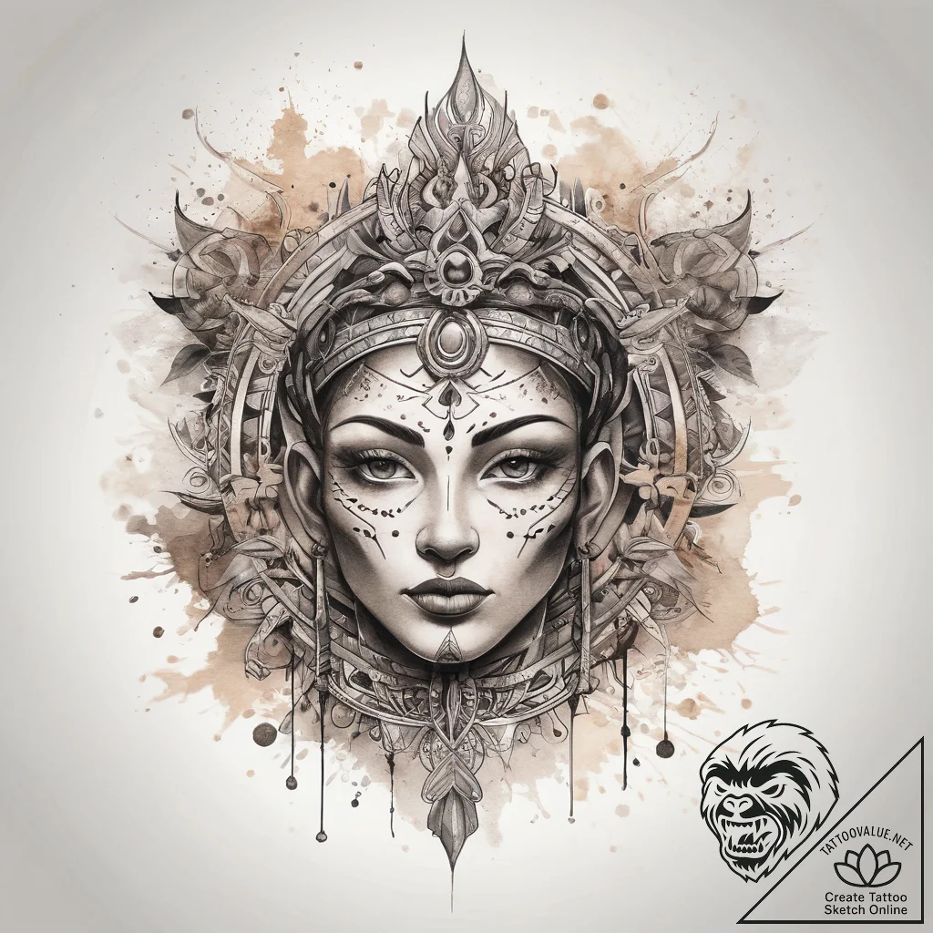 Tattoo sketch sacred kingdom, tattoo sketch d... - tattoo sketch (№1758395762_0, 20.09.2025 19:16) — tattoovalue.net