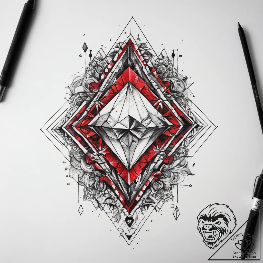 Tattoo sketch diamond tattoo, tattoo drawing... - tattoo sketch (№1758398108_0, 20.09.2025 19:55) — tattoovalue.net