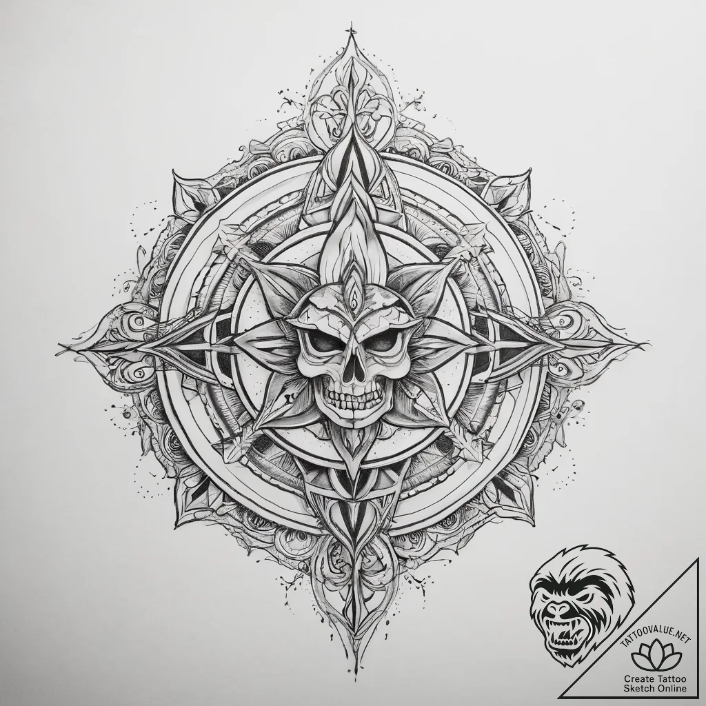 Tattoo sketch sacred ink - tattoo sketch (№1758398303_0, 20.09.2025 19:58) — tattoovalue.net