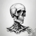 Tattoo sketch skeleton – tattoo sketch (№1758399079_0, 20.09.2025 20:11) — tattoovalue.net