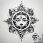 Tattoo sketch cosmic domain – tattoo sketch (№1758399273_0, 20.09.2025 20:14) — tattoovalue.net