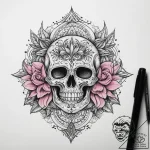 Tattoo sketch pink, tattoo flash sheet design… – tattoo sketch (№1758400634_0, 20.09.2025 20:37) — tattoovalue.net