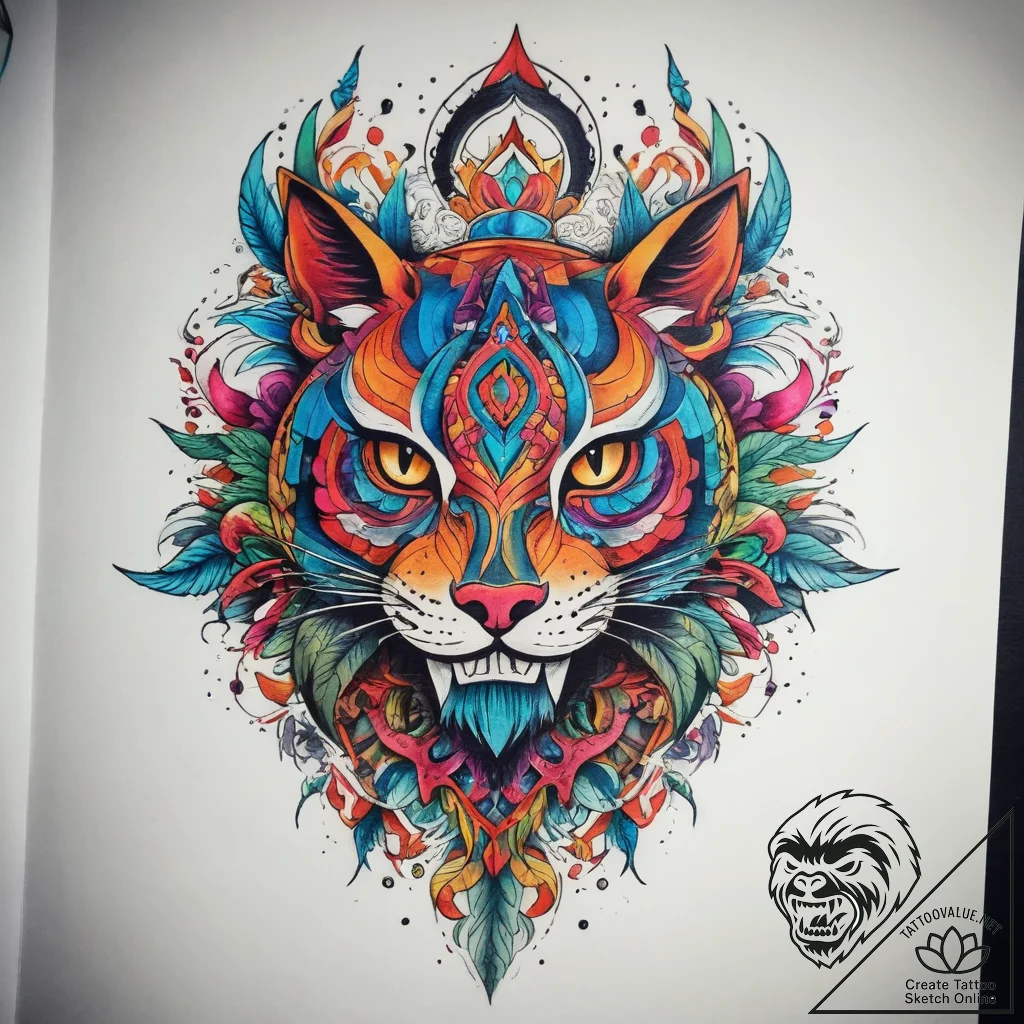 Tattoo sketch end, tattoo drawing outline, on... - tattoo sketch (№1758402574_0, 20.09.2025 21:09) — tattoovalue.net