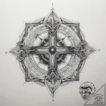 Tattoo sketch cosmic portrayal, tattoo flash… – tattoo sketch (№1758402963_0, 20.09.2025 21:16) — tattoovalue.net
