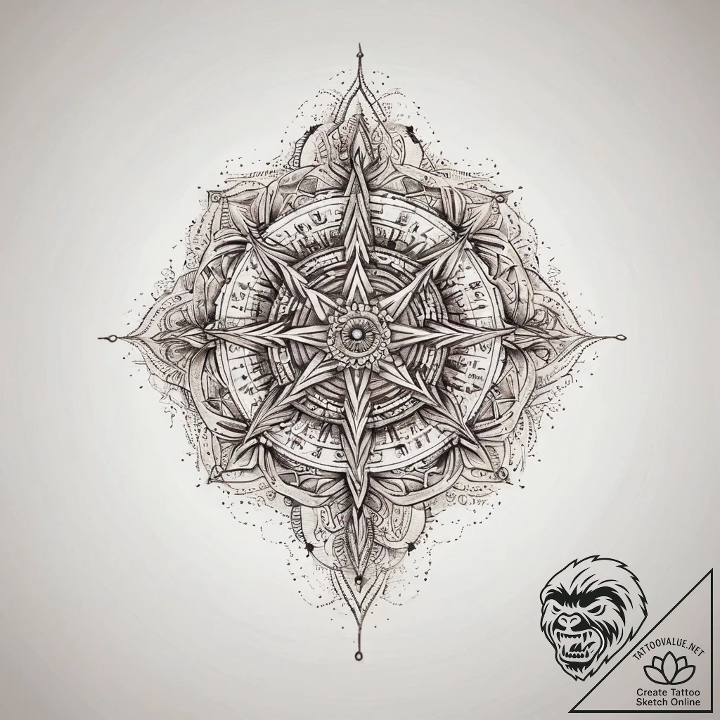 Tattoo sketch golden thread, ink illustration... - tattoo sketch (№1758404915_0, 20.09.2025 21:48) — tattoovalue.net