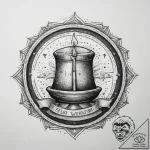 Tattoo sketch candle making a wax seal, artis… – tattoo sketch (№1758407670_0, 20.09.2025 22:34) — tattoovalue.net