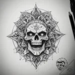 Tattoo sketch cosmic world, concept art for t… – tattoo sketch (№1758414571_0, 21.09.2025 00:29) — tattoovalue.net