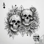 Tattoo sketch gambit playing cards, tattoo fl… – tattoo sketch (№1758416560_0, 21.09.2025 01:02) — tattoovalue.net
