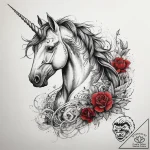 Tattoo sketch unicorn rider, tattoo line art,… – tattoo sketch (№1758417144_0, 21.09.2025 01:12) — tattoovalue.net