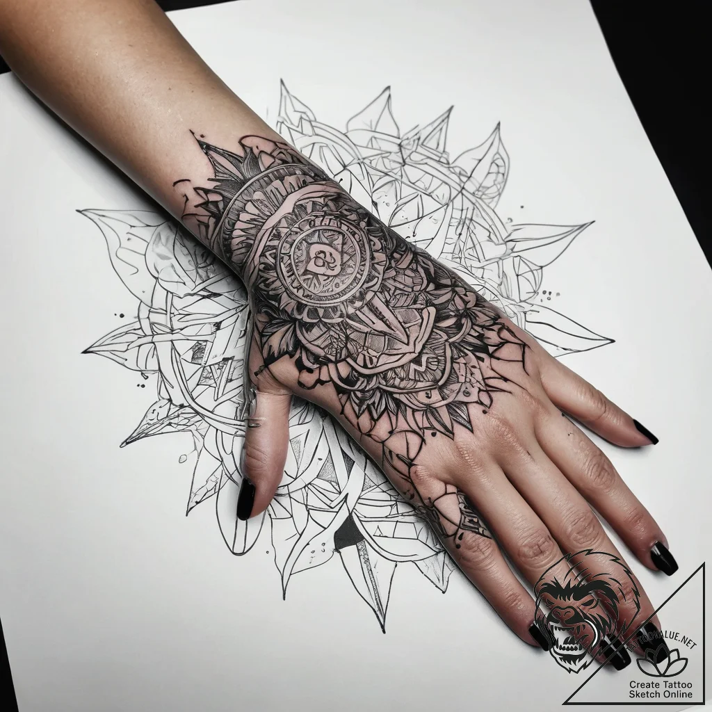 Tattoo sketch hands with a document, tattoo l... - tattoo sketch (№1758418345_0, 21.09.2025 01:32) — tattoovalue.net