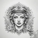 Tattoo sketch divine scene, tattoo line art,… – tattoo sketch (№1758418738_0, 21.09.2025 01:38) — tattoovalue.net
