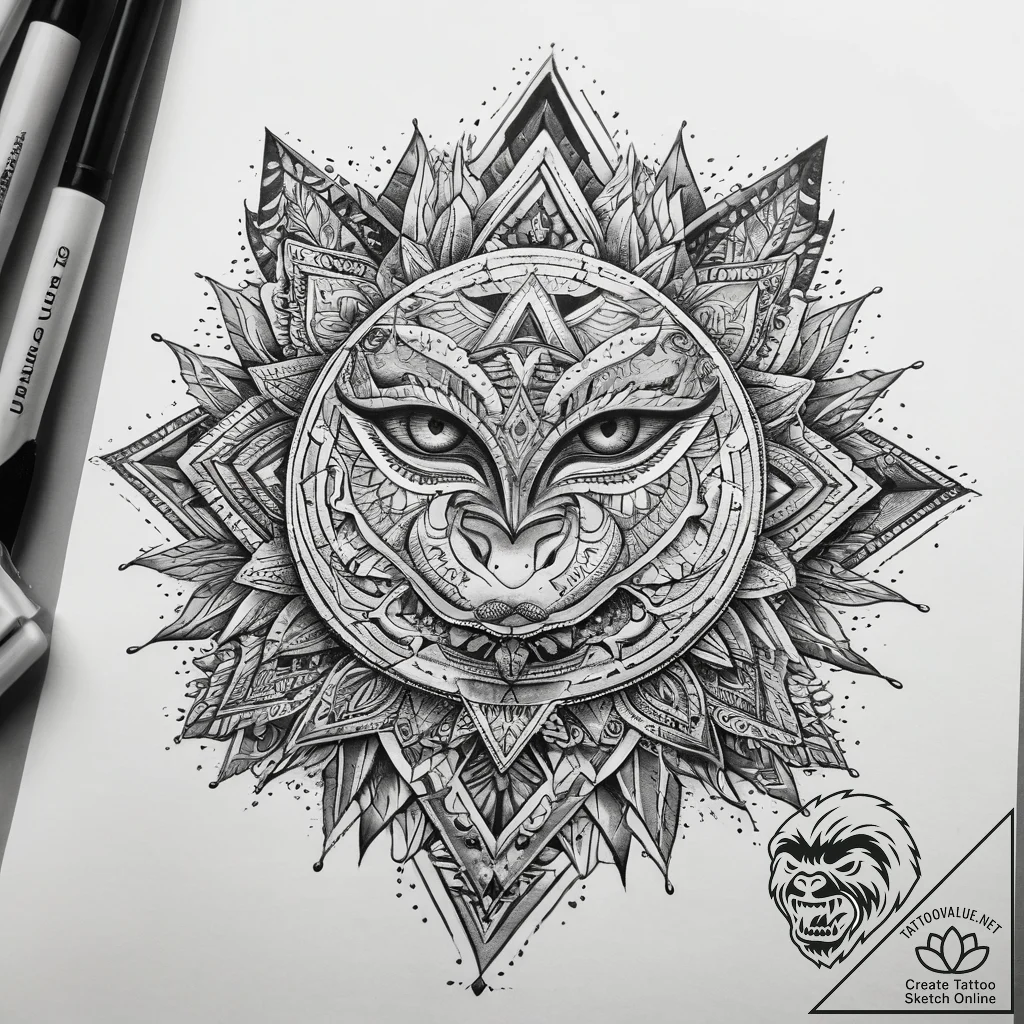 Tattoo sketch painting paintbrush and palette... - tattoo sketch (№1758419132_0, 21.09.2025 01:45) — tattoovalue.net