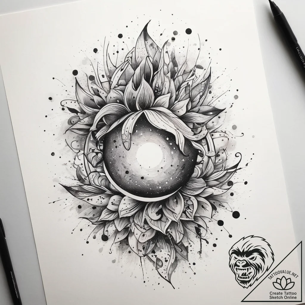 Tattoo sketch pearl tattoo, tattoo line art,... - tattoo sketch (№1758419728_0, 21.09.2025 01:55) — tattoovalue.net